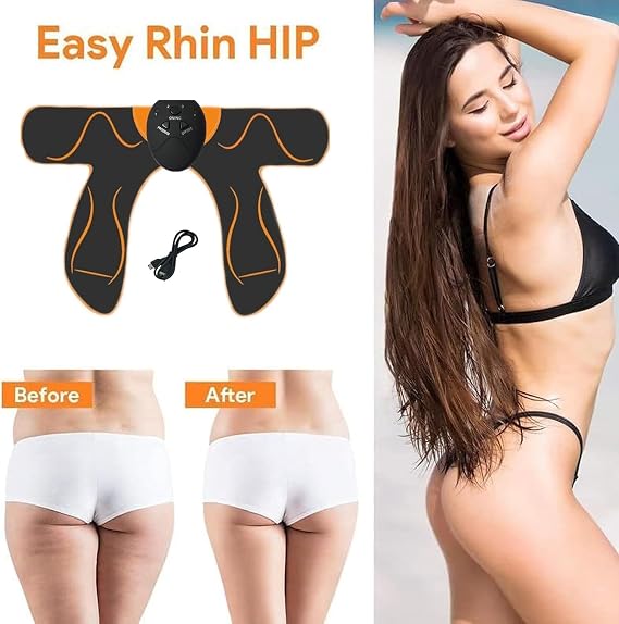 EMS Glute Trainer Electric Buttock Aluminum Sheet Muscle Stimulator EMS Buttock Toner with 6 Modes 10 Intensities Helps Lift, Shape, Tighten Butt for Women Men