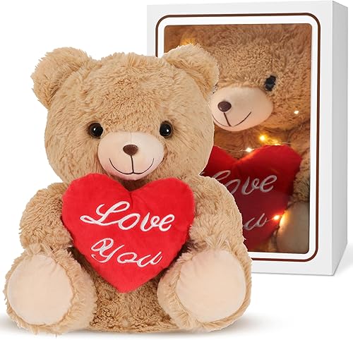 Erweicet Regalos para el día de San Valentín para novia, osito de peluche para el día de San Valentín para ella