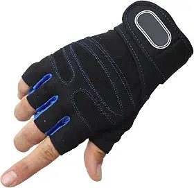 Par de Luvas Masculina Feminina Unissex Crossfit Academia Musculação com Munhequeira Meio dedo Fitness Treino Esporte Atividades Fisicas Exercicios 8 cores e 3 tamanhos