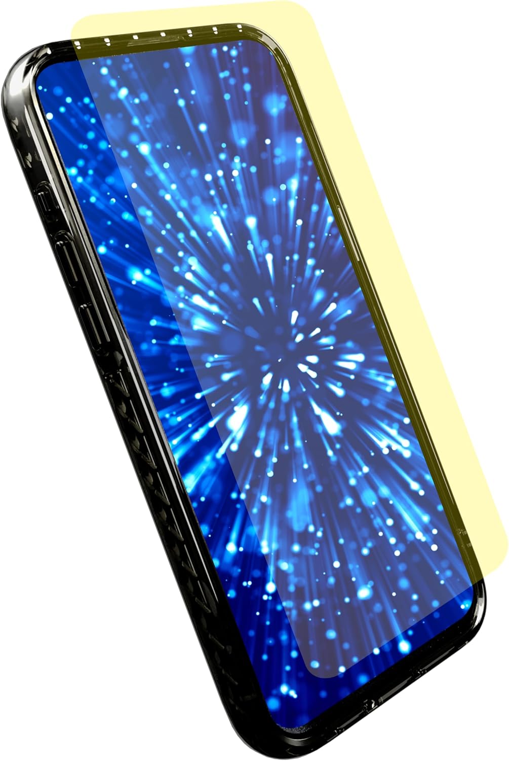 cellhelmet Blue Light Blocking Tempered Glass Screen Protector for iPhone 16 with Alignment Tray