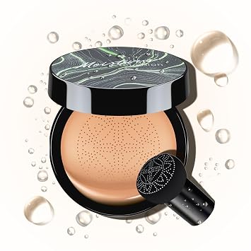Mushroom Head Air Cushion CC Cream - BB Cream Foundation for Concealer Full Coverage Skin Moisturizing, Brighten Long - Lasting Even Color Correcting for All Skin Types Medium Deep