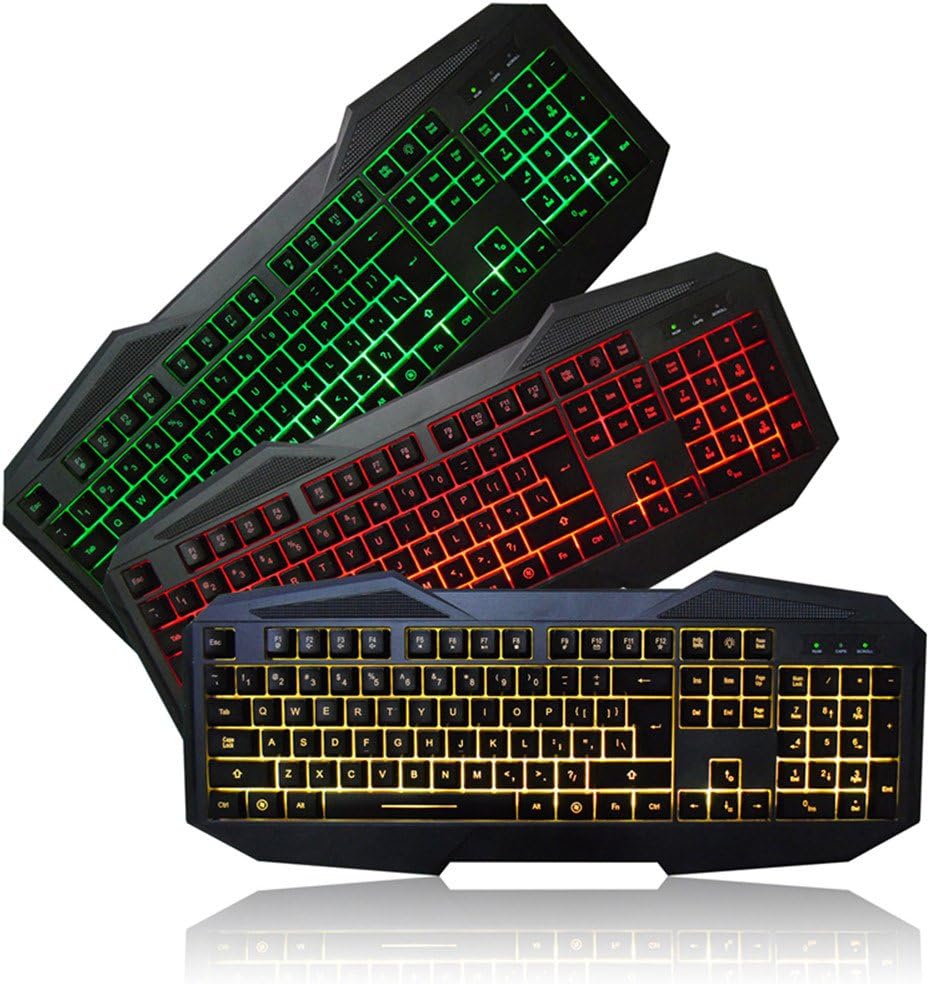 Kared LED Backlit USB Multimedia Keyboard (3 Colors)