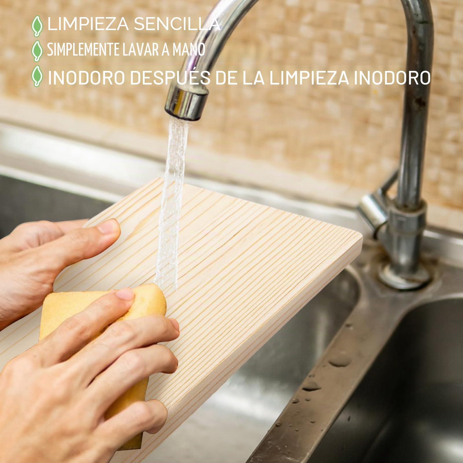 10 tablas de desayuno de madera, 24 x 14 x 1 cm, tablas de pino sin tratar, para pan, carne, verduras