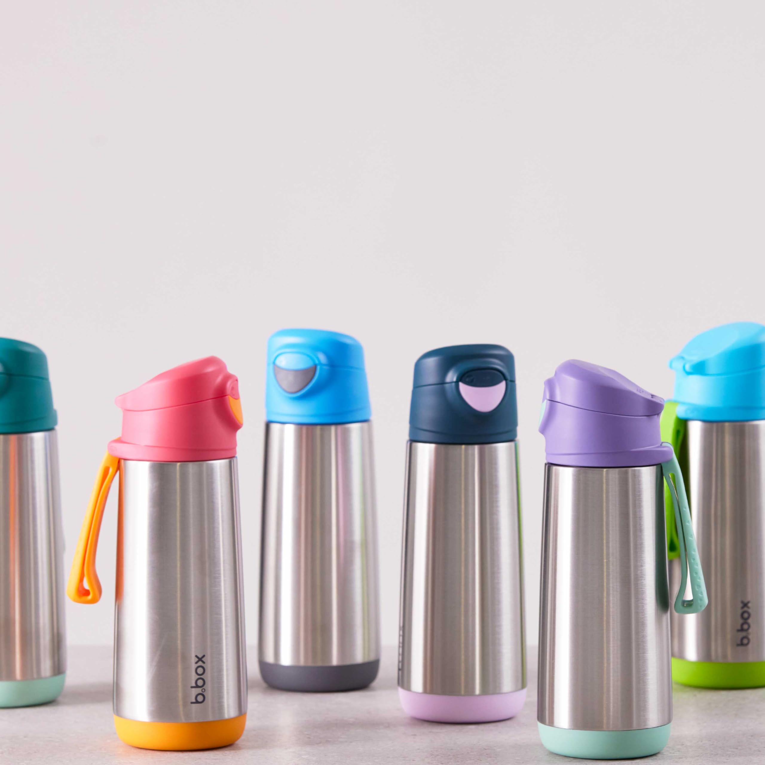 b.box Borraccia Termica con Beccuccio per Sport | Borraccia Bambini Tilt and Sip | Mantiene le Bevande Fredde Fino a 15 Ore, Calde Fino a 8 Ore | 500 ml
