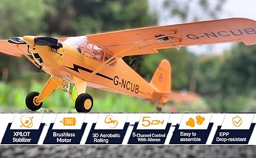 Miniatura 2 de Gran avión de control remoto sin escobillas XK A160 RC Planeador J3 de 6 ejes Giroscopio de 5 canales 3D Stunt Somersault Vuelo 6 AXIS Giroscopio
