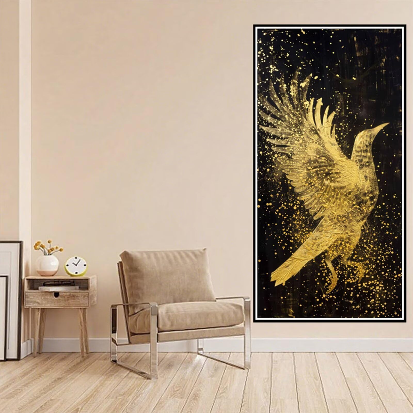 Diamond Painting Abstract Diamond Painting Adults, 5D Diamentowe rysunki Feniks Obrazy Diamentowe, 100x200cm Diamentowe Sztuka Haft Ścieg Krzyżowy Puzzle Rzemiosło Dziewczyna, Dekoracja ścienna J2