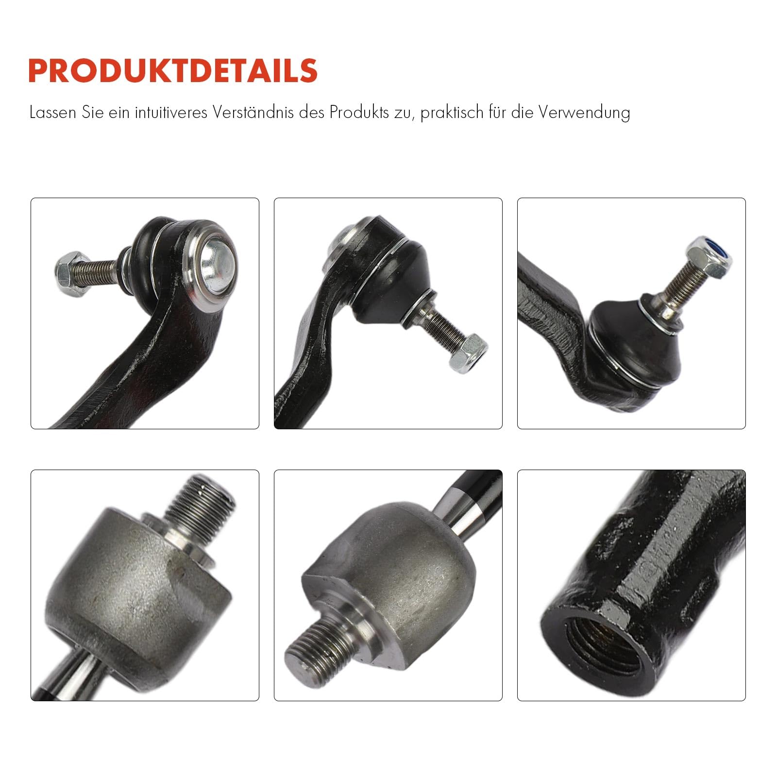 Frankberg 2 embouts de biellette de direction + 2 biellettes de direction | A4154600005; Compatible avec: Citan Tourer W415, K.a.n.g.o.o Be Bop KW0/1, K.a.n.g.o.o Express FW0/1