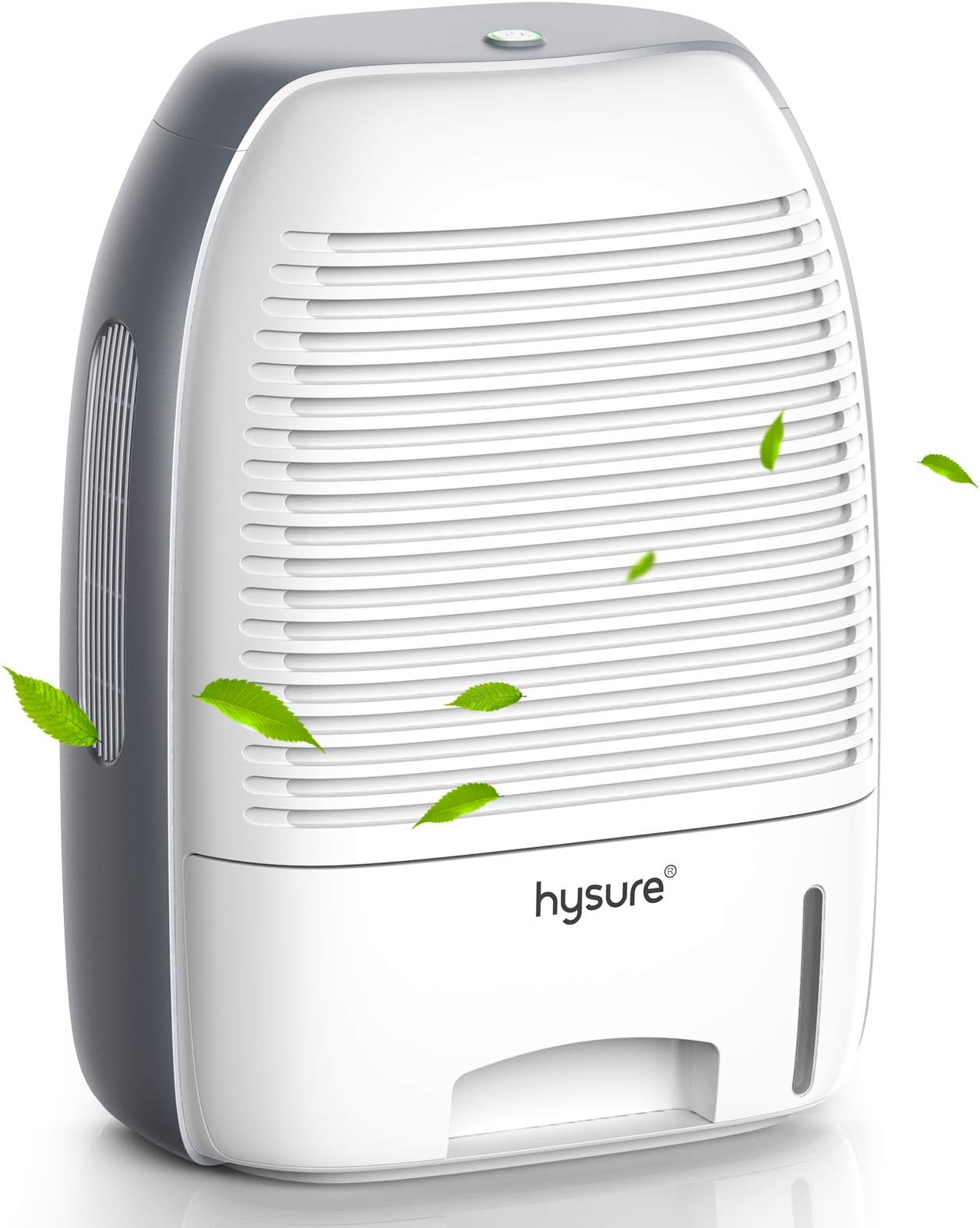 hysure 1500ml Electric Dehumidifier, Portable Small Electric Dehumidifiers, Safe Dehumidifier with Auto Shut Off for Home, basements, Bedroom, Bathroom, Garage, Wardrobe, RV (Grey)