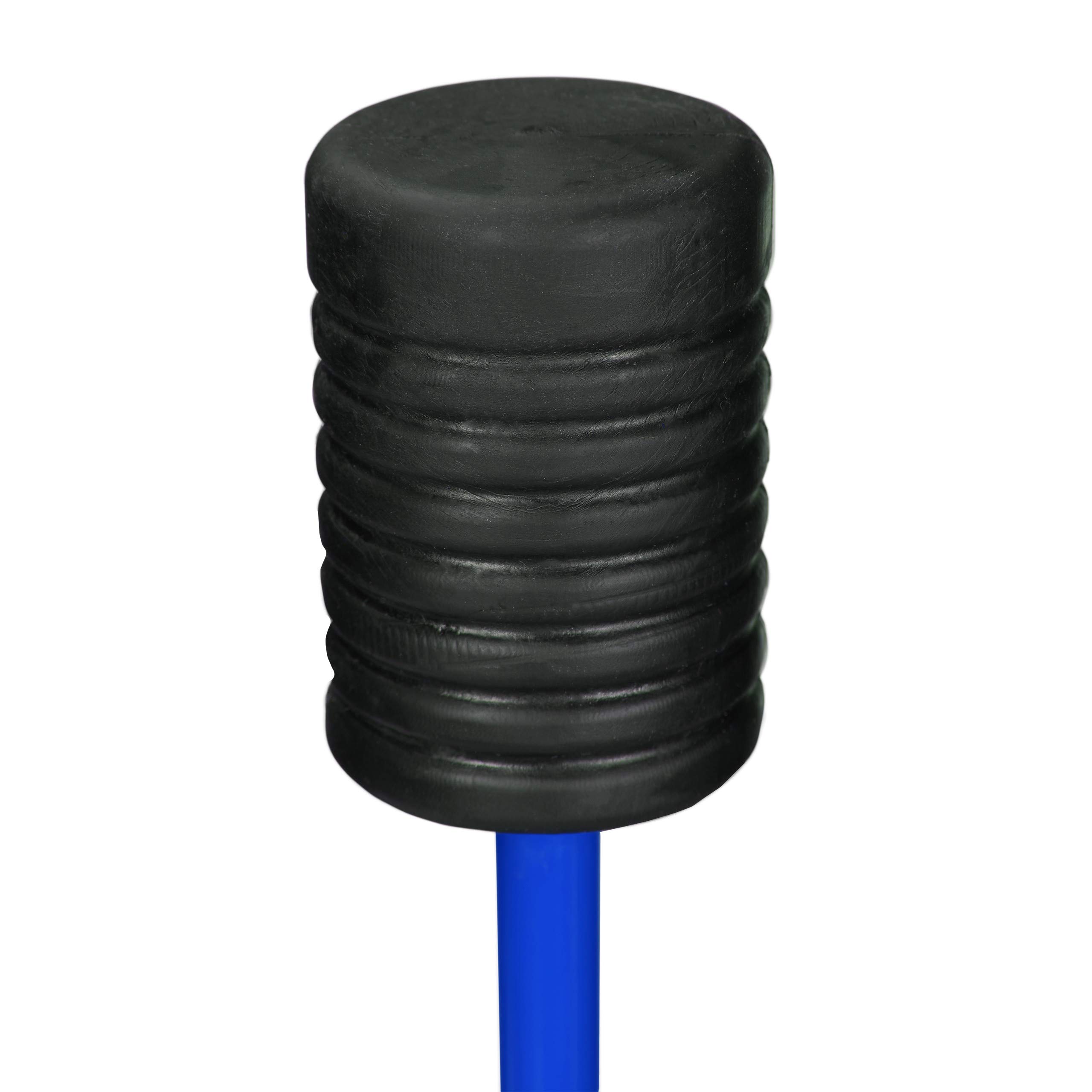 Relaxdays Barra Flessibile - Relaxdays Barra Flessibile 160 cm, Asta Fitness per Allenare la Muscolatura Profonda, Pilates, Sport, Swing Stick, Blu Unisex Adulto