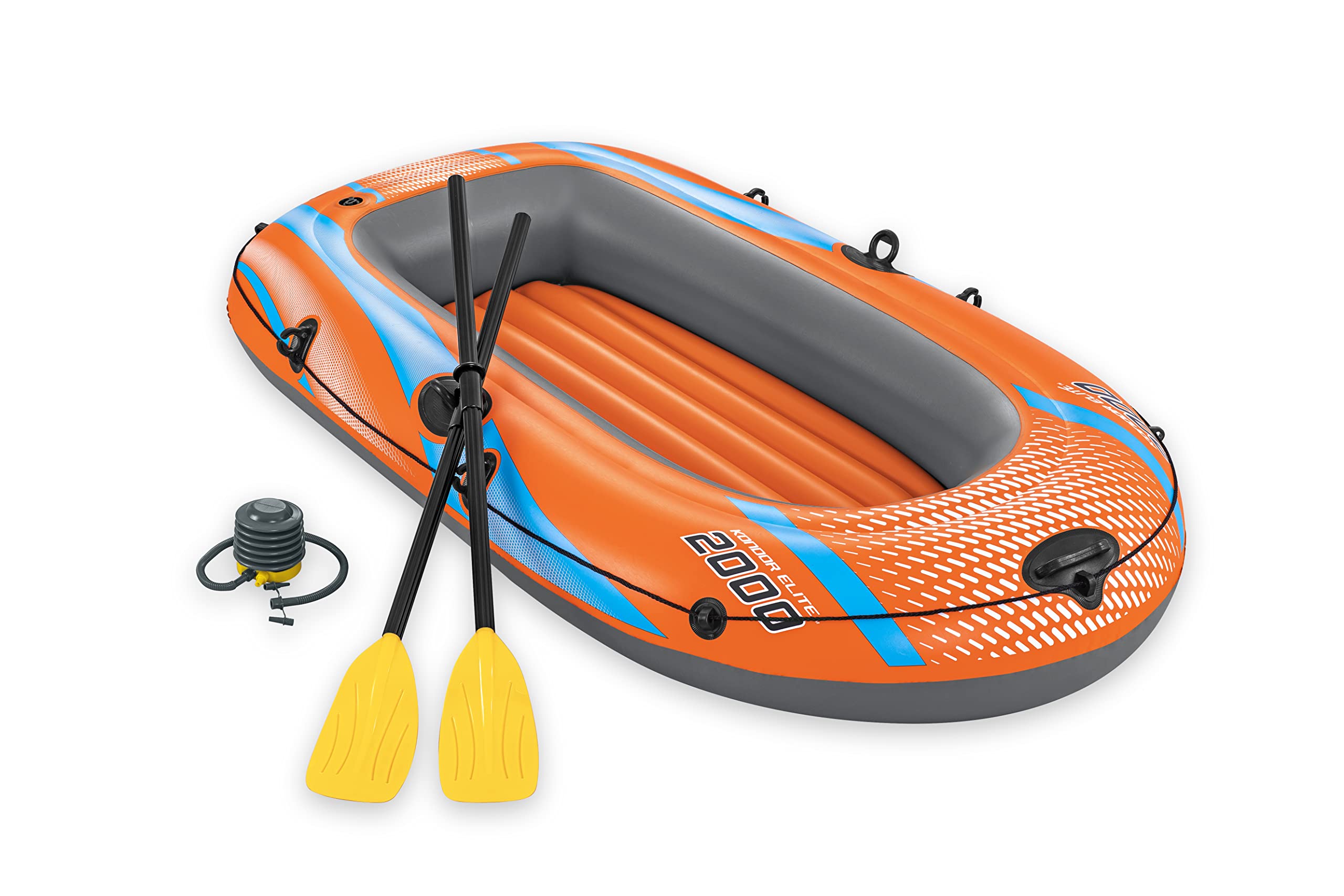 Bestway Kondor 2000 Inflatable Rubber Boat, Dinghy for 1 Adult, 1 Child