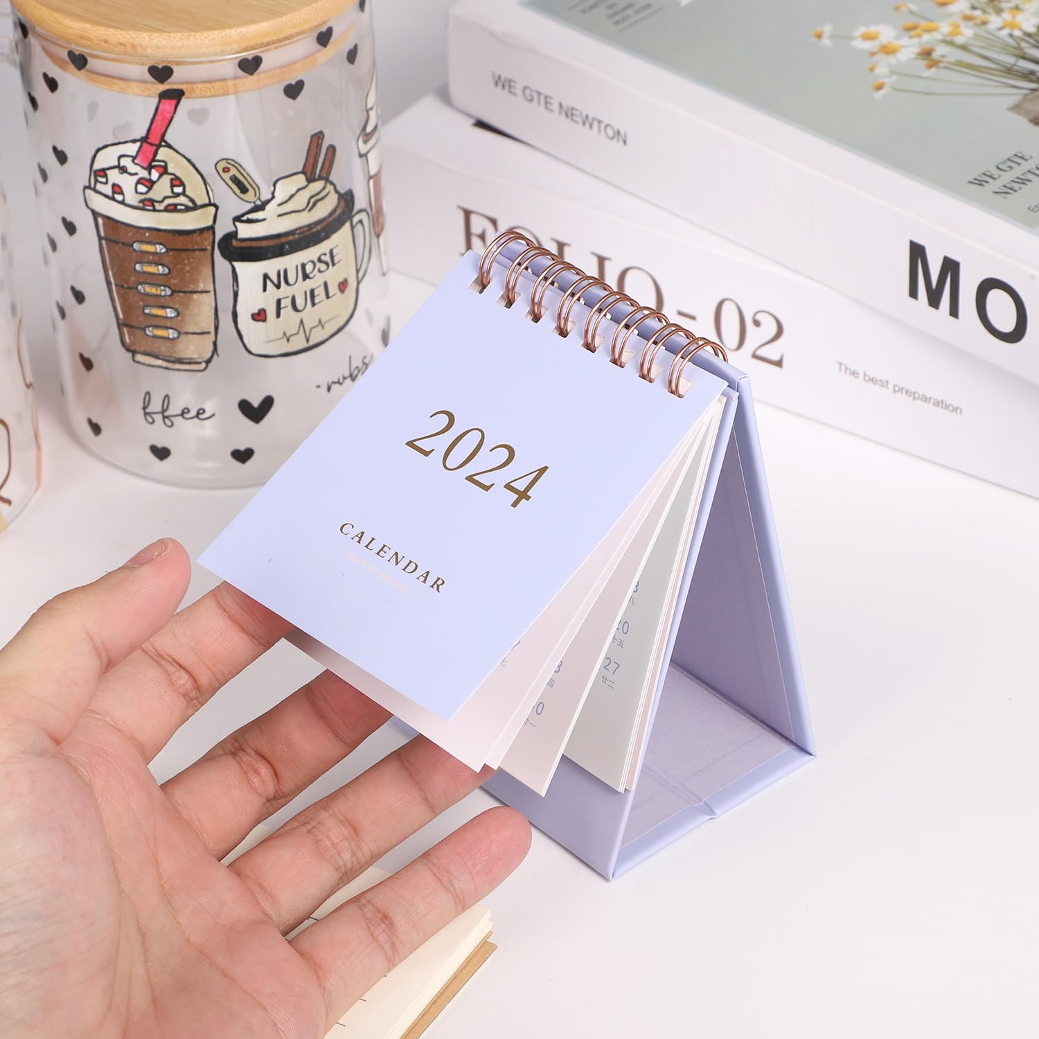 Amazon.com : Mini Desk Calendar, Small Desktop Calendar Mini