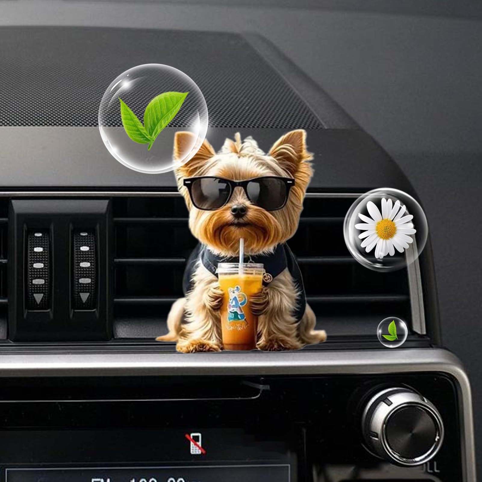 Profumatori D'Aria Per Veicoli - Diffusore 2D in Acrilico - Profumo Decorativo A Forma Di Cane per Auto Furgone Viaggi Casa Estate Viaggi Stradali