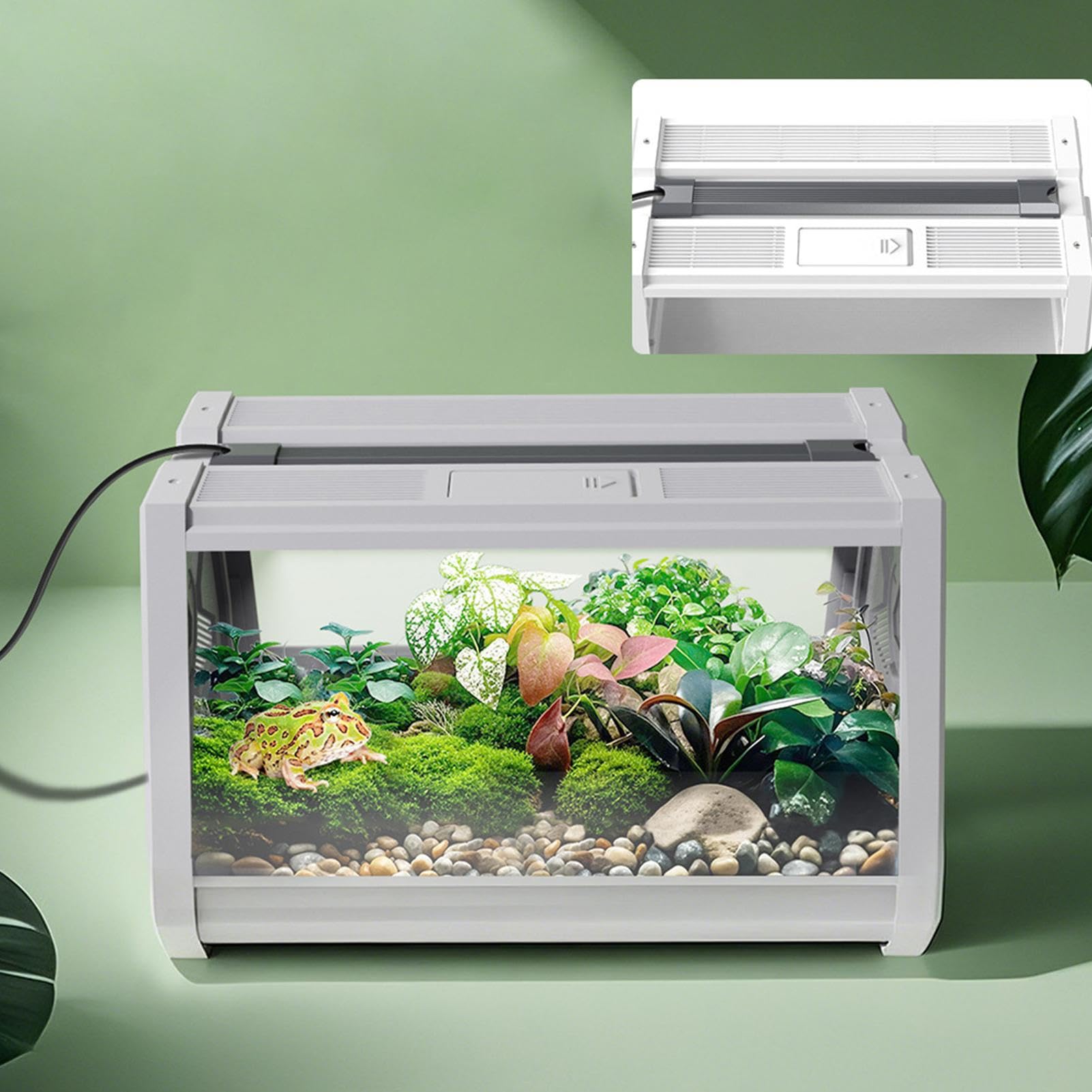 Terrario per Rettili Vasca per Animali Esotici | Recinto Viaggio Portatile Antifuga Con Ventilazione Per Tartarughe Rane E Lumache