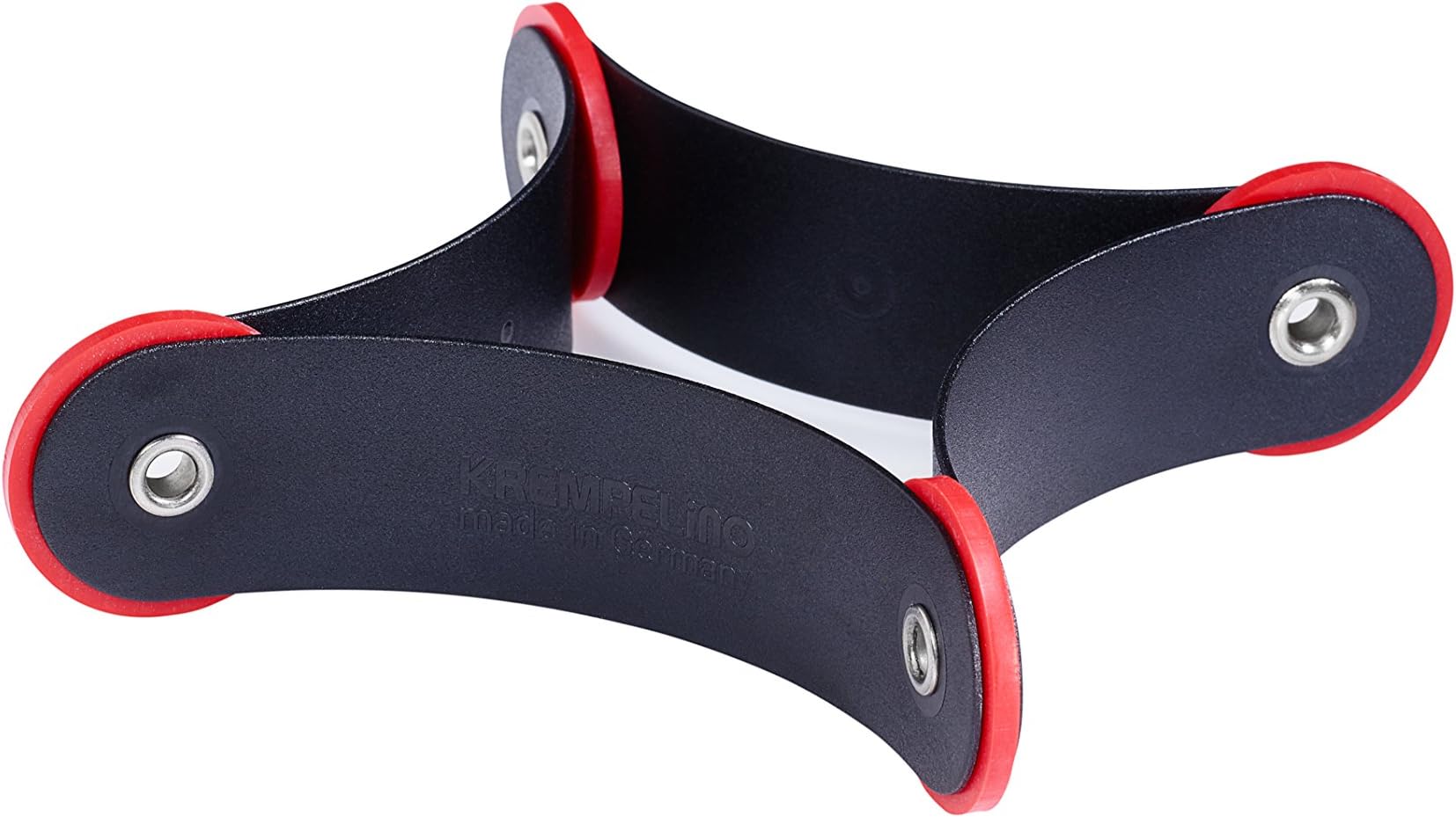The KREMPELinO®: Design Plastic Trivet | Heat-resistant | Flexible Foldable | Washable - Modern, Colorful and Decorative | Color: Black-Red