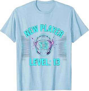 New Player Level 13 Gaming Birthday Boy Gamer T-Shirt