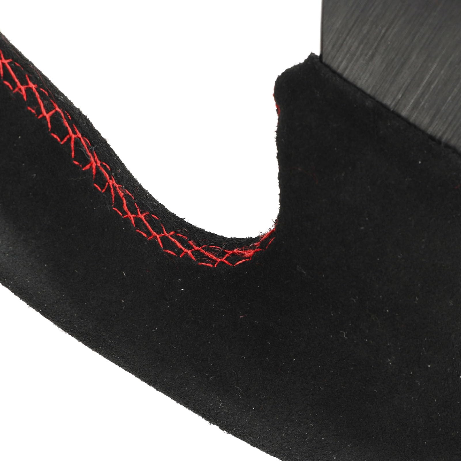 Volant Universel Type D - 325 Mm Plat Profond 6 Boulons, Cadre Noir en Cuir Sport, Remplacement de la Roue à la Dérive pour Voiture de Course