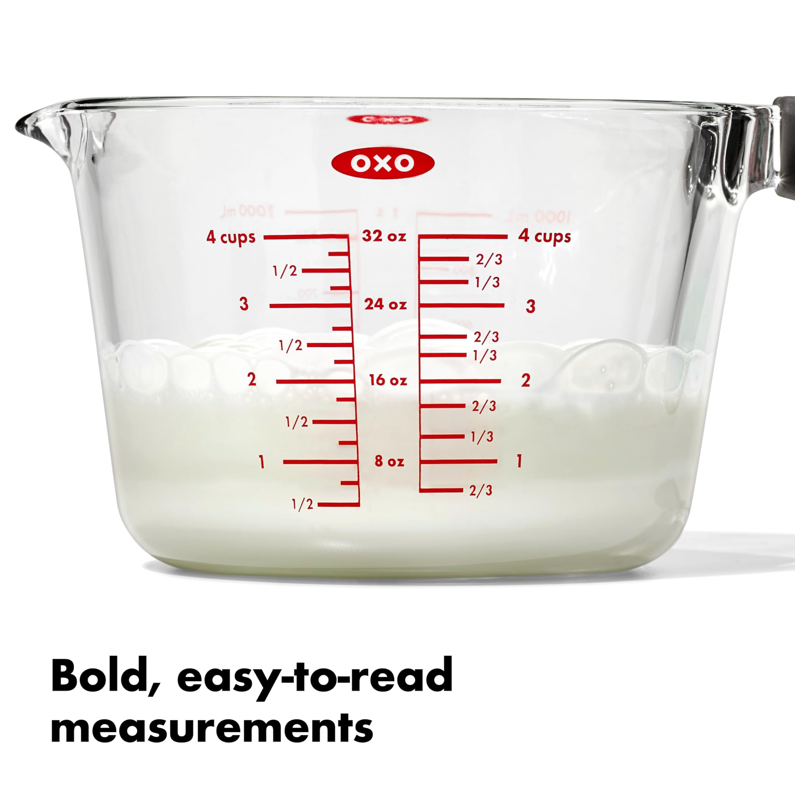 OXO Good Grips - Misurino in vetro, 4 tazze