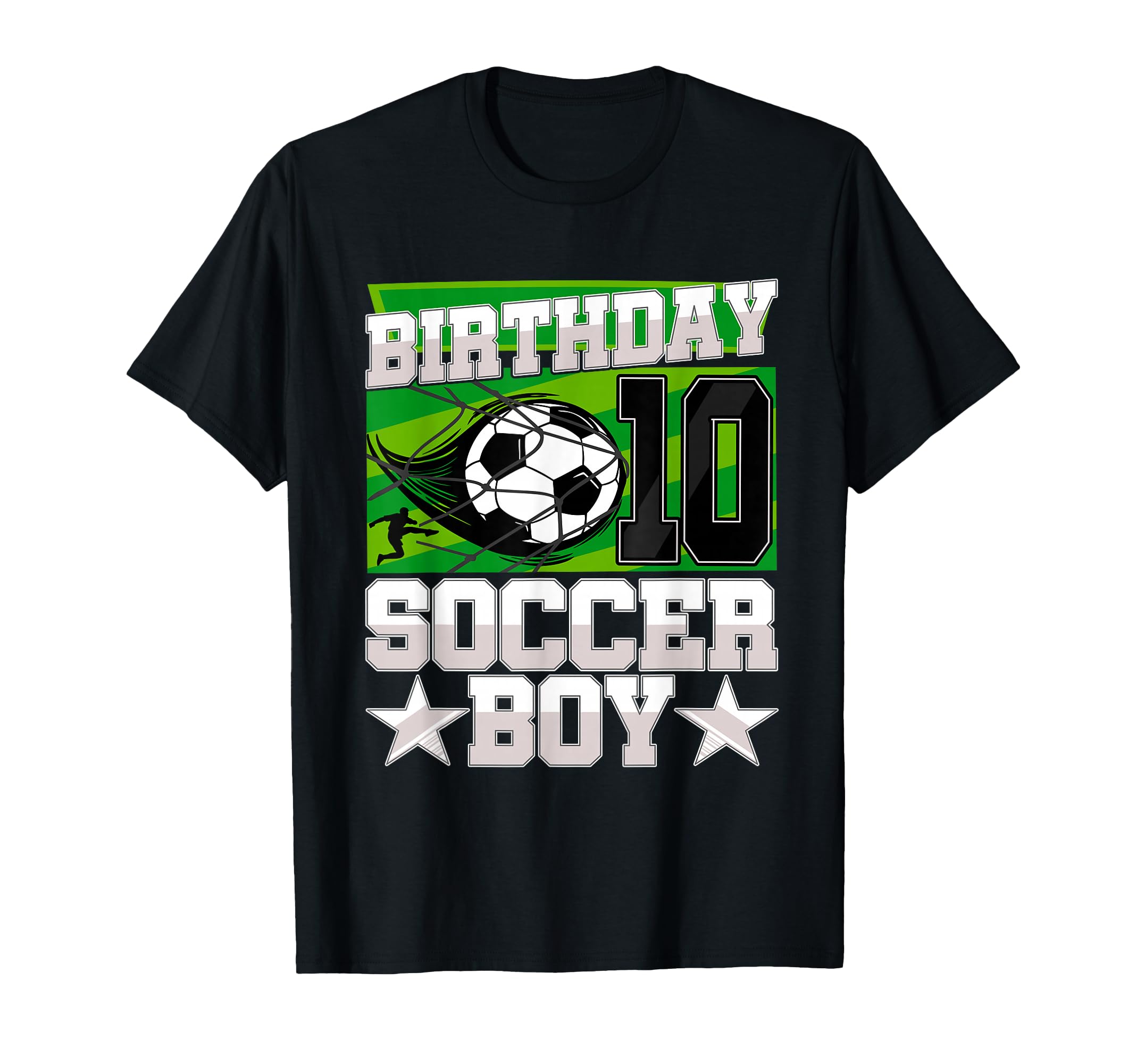 Soccer Birthday Party - 10th Birthday Boy 10 Years Old T-Shirt