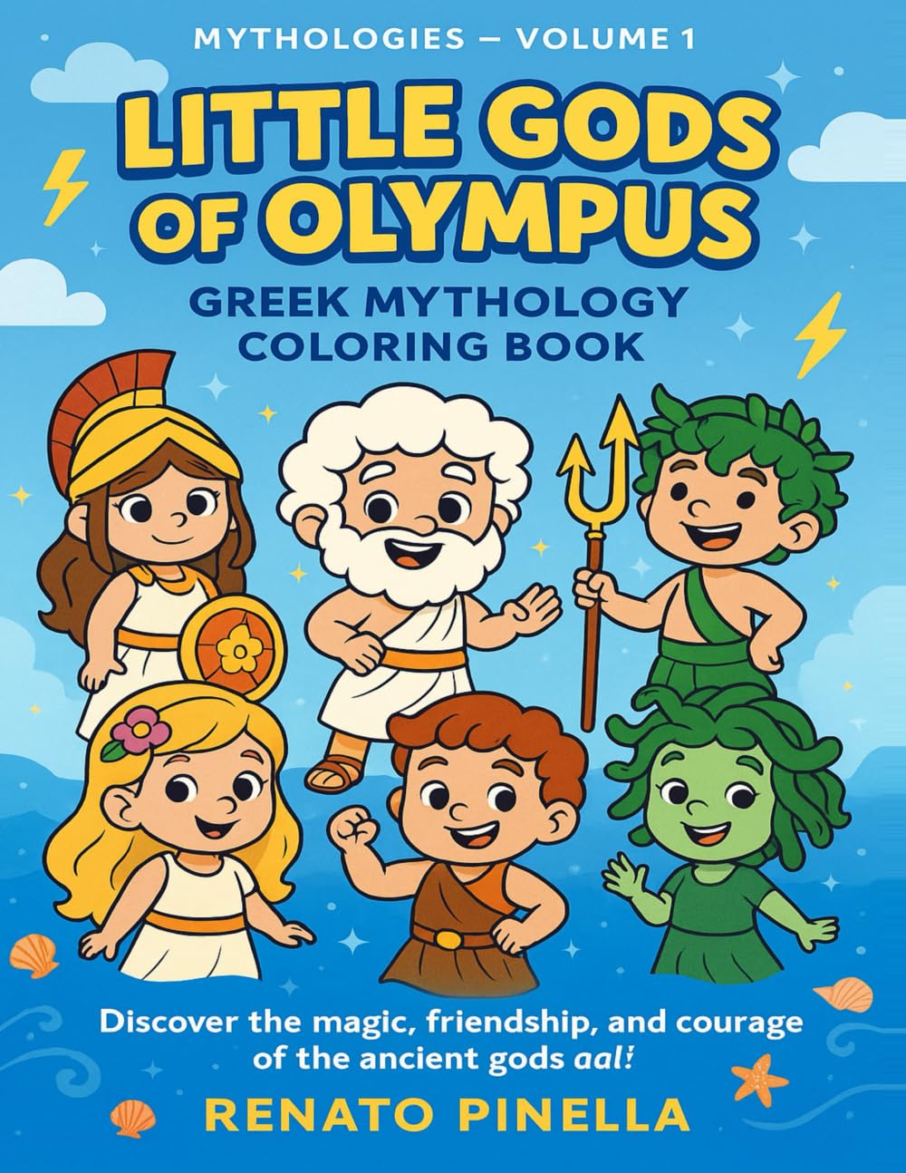 Little Gods of Olympus: Greek Mythology Coloring Book - Volume 1 (Mythologies)