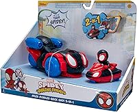 Vista 10 de Jazwares Marvel's Spidey y sus increíbles amigos Vehículo de disparo rápido (Miles Morales: Spider-Man) - Vehículo de disparo rápido 2 en 1