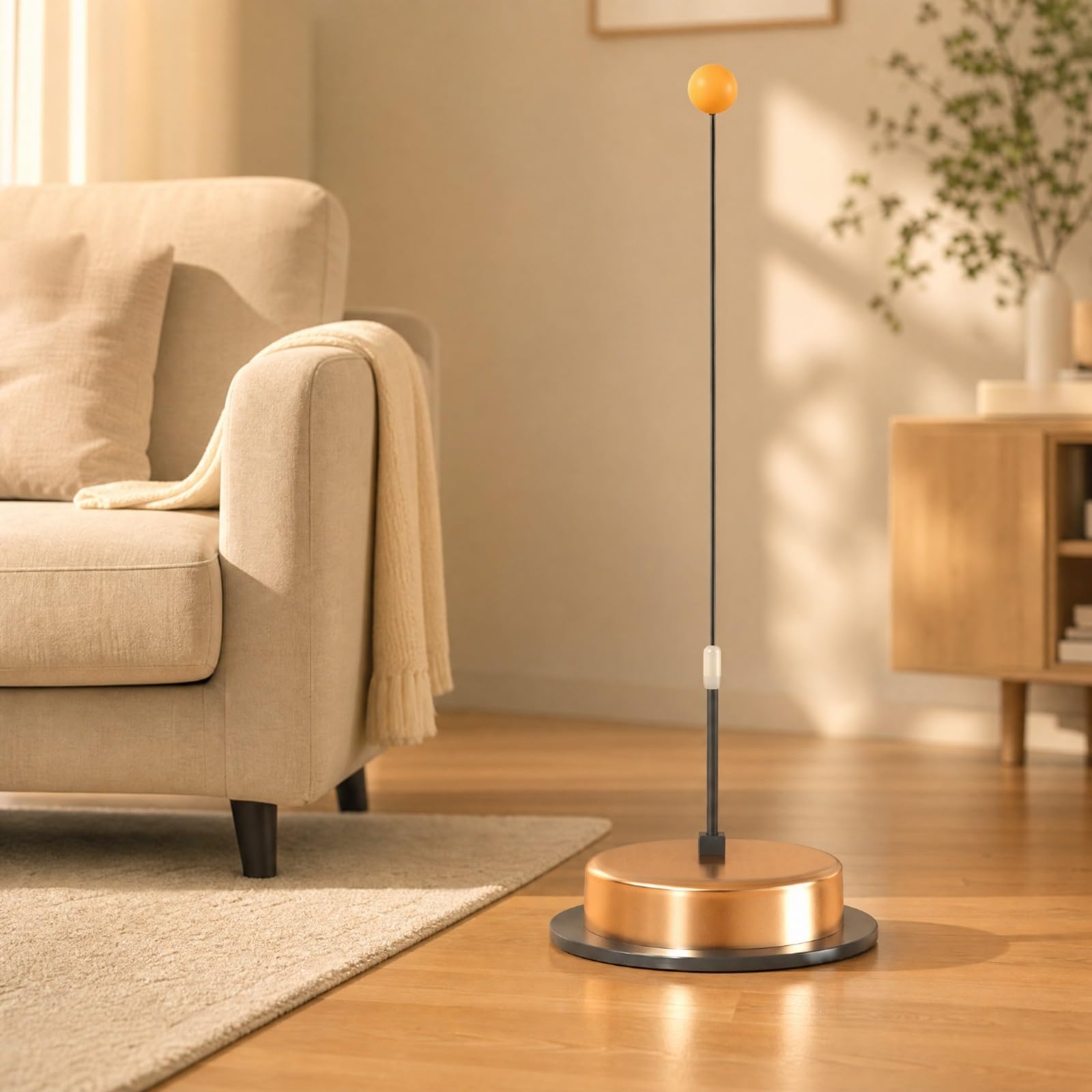 Allenatore da Tavolo con Aste Elastiche Stabile Dispositivo di Allenamento con Base Pesata Compatto per Bambini, Casa
