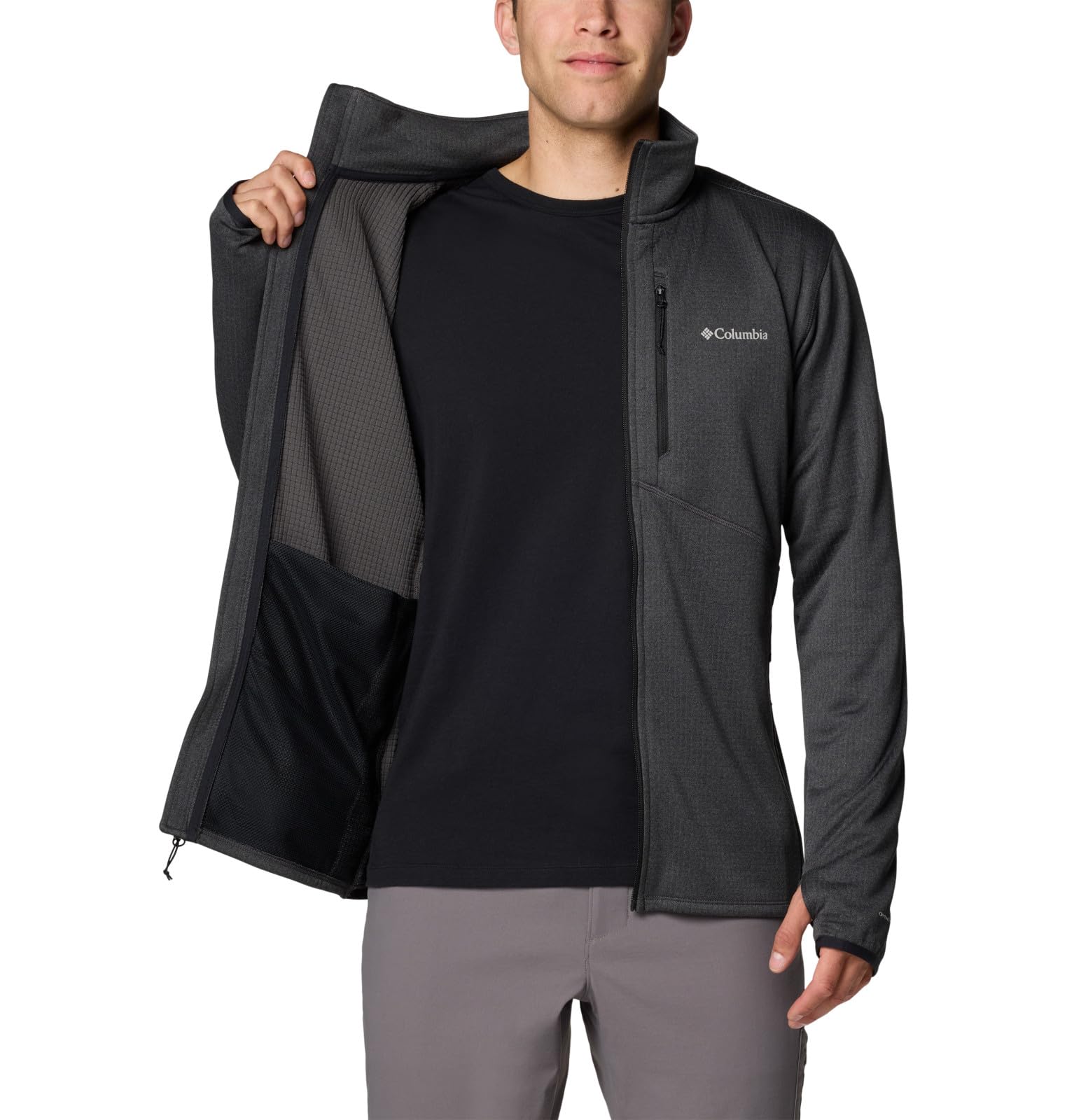Columbia Park View Chaqueta polar con cremallera para hombre