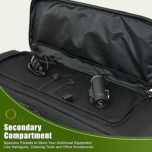 Miniatura 4 de PERFBAGS Bolsa de rifle doble suave táctica larga para rifle mochila, estuche portátil para almacenamiento y transporte de armas de fuego, adecuada