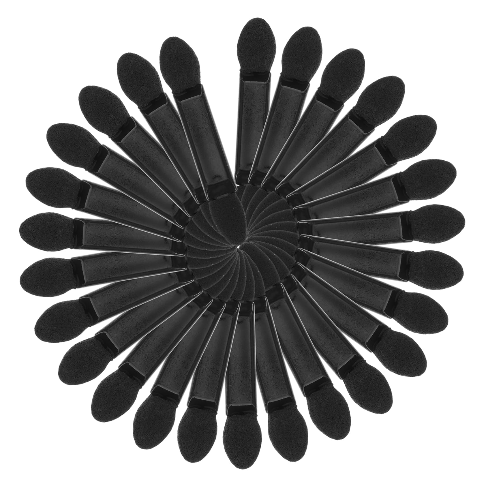 NOLITOY Eye Shadow Applicator Brush 100pcs Double-headed Makeup Brush Set Gentle on for All Occasions