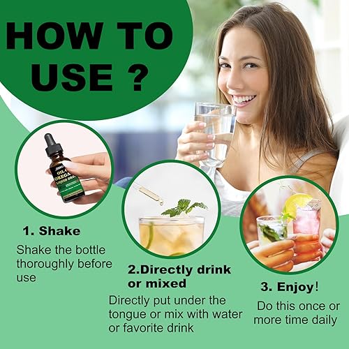 Miniatura 5 de Paquete de 2 gotas de aceite de orégano, aceite orgánico de orégano líquido con vitamina E, suplementos herbales de alta absorción para apoyo