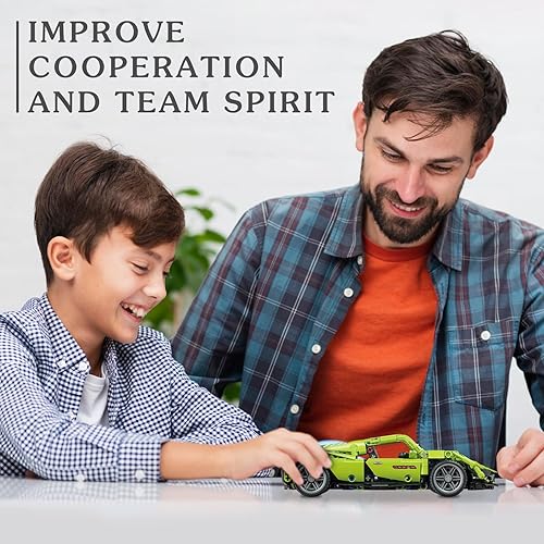 Miniatura 5 de TinaJOJO Sport Technic - Bloques de construcción de automóviles para adultos y niños, kit de construcción de autos de carreras de velocidad con