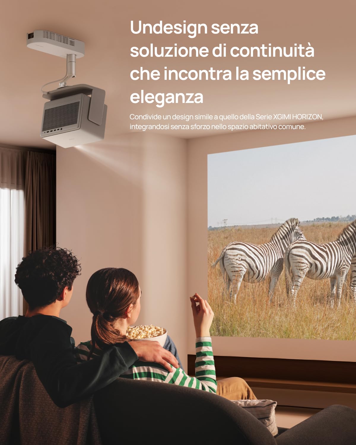 XGIMI - Supporto da soffitto, progettato per proiettore, facile da montare, regolazione flessibile, supporto per proiettore si adatta all'arredamento interno, Ceiling Mount