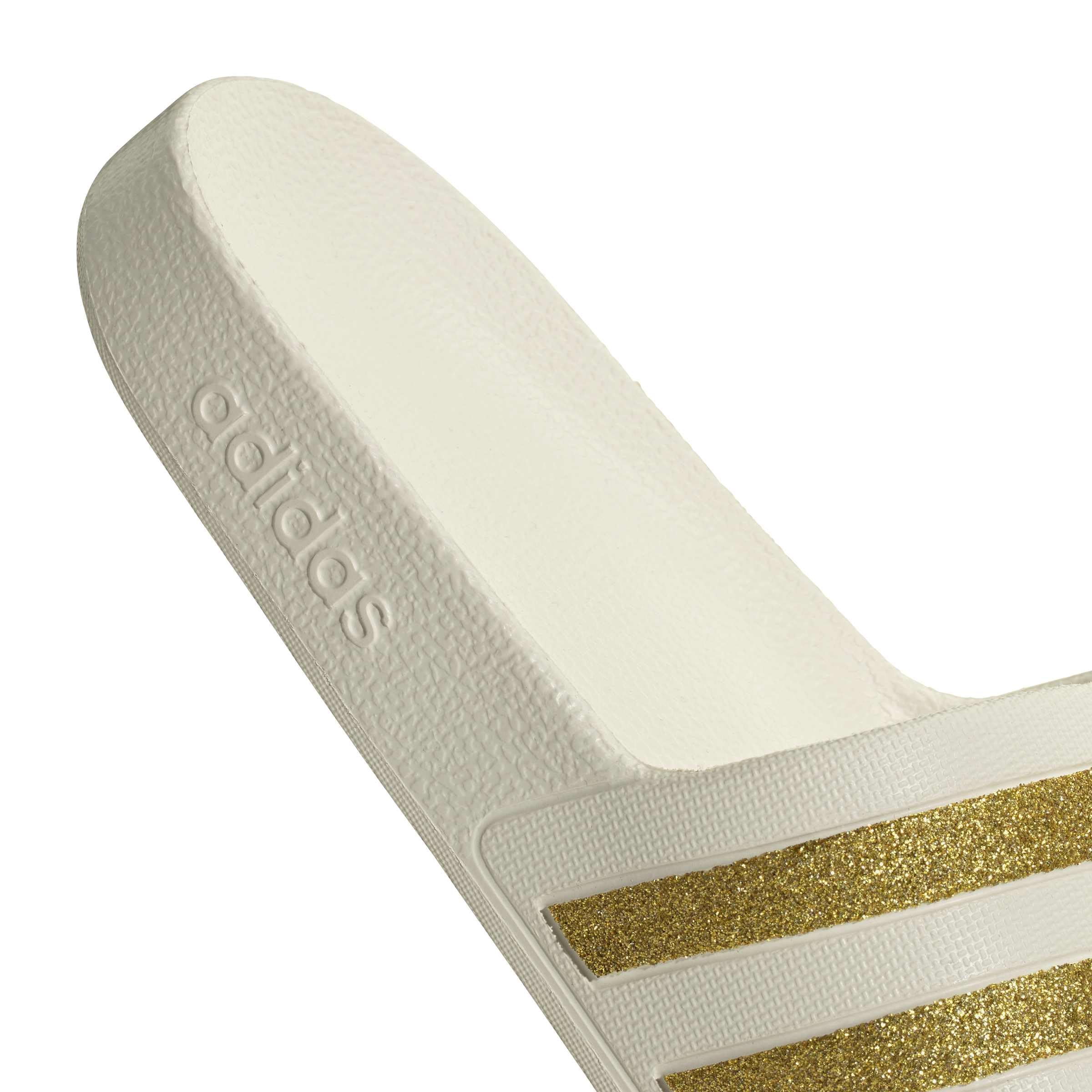 adidas Damen Adilette Aqua Slides Sandal, Off White/Gold Met./Gold Met., 40.5 EU – Ansicht 5