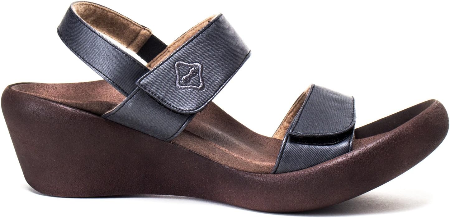 RegettaCanoeShoe Womens Lowwedge Sandals 7 Black