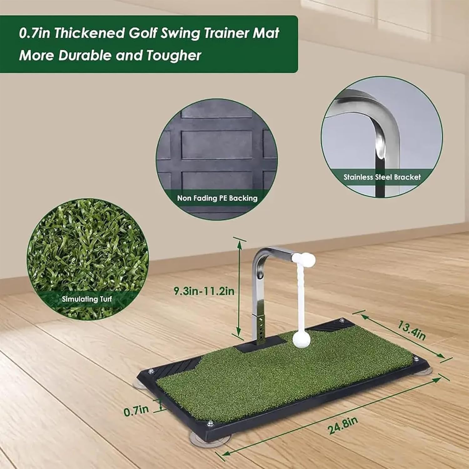 Genérico Entrenador De Swing De Golf con Retorno Automático De Bola De 360°