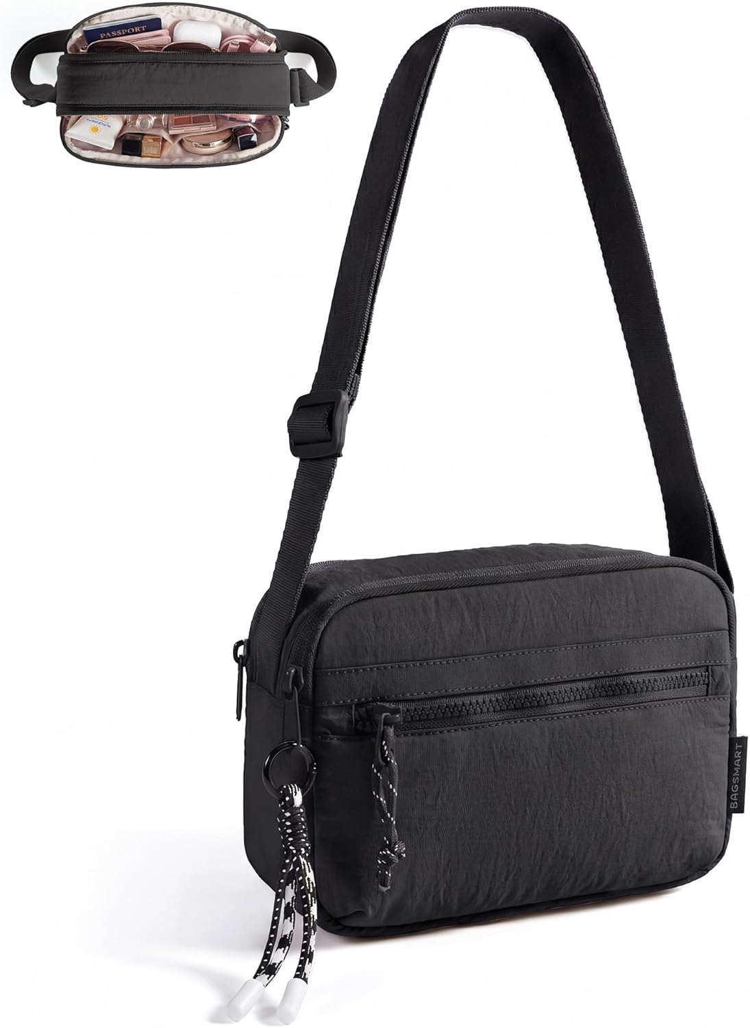 BAGSMART Cross Body Purse, Small Crossbody Bags for Women Travel Purse, Casual Shoulder Handbag Wallet