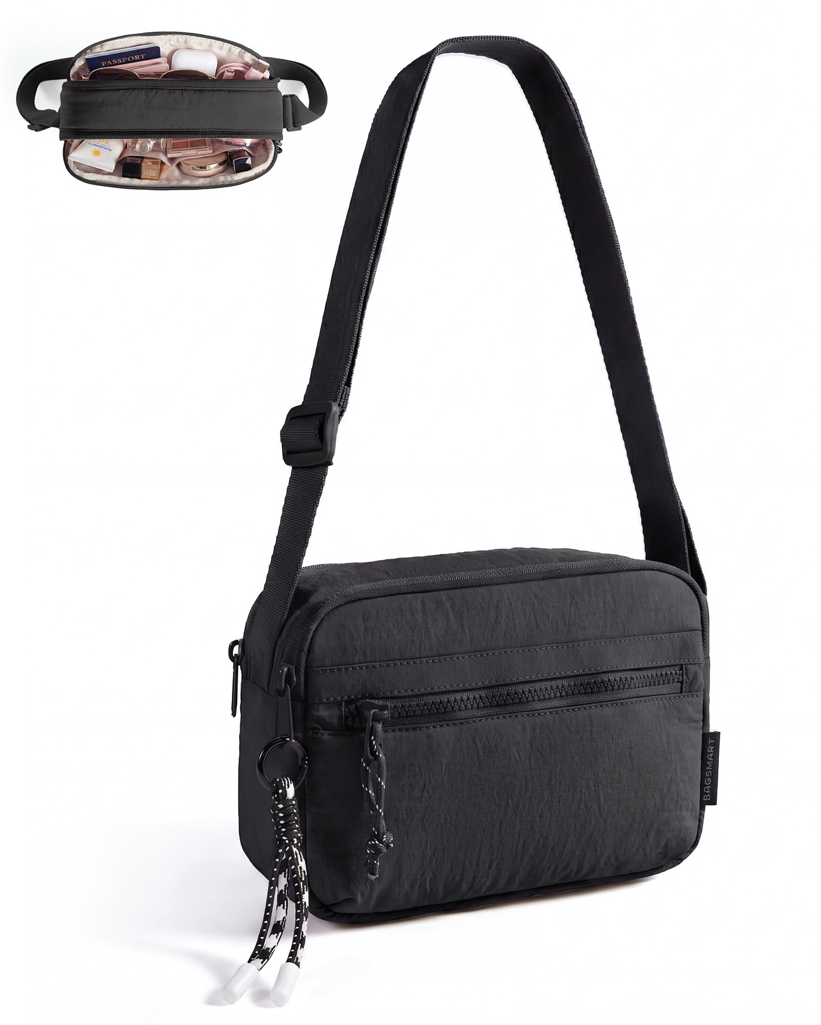BAGSMART Cross Body Purse, Small Crossbody Bags for Women Travel Purse, Casual Shoulder Handbag Wallet
