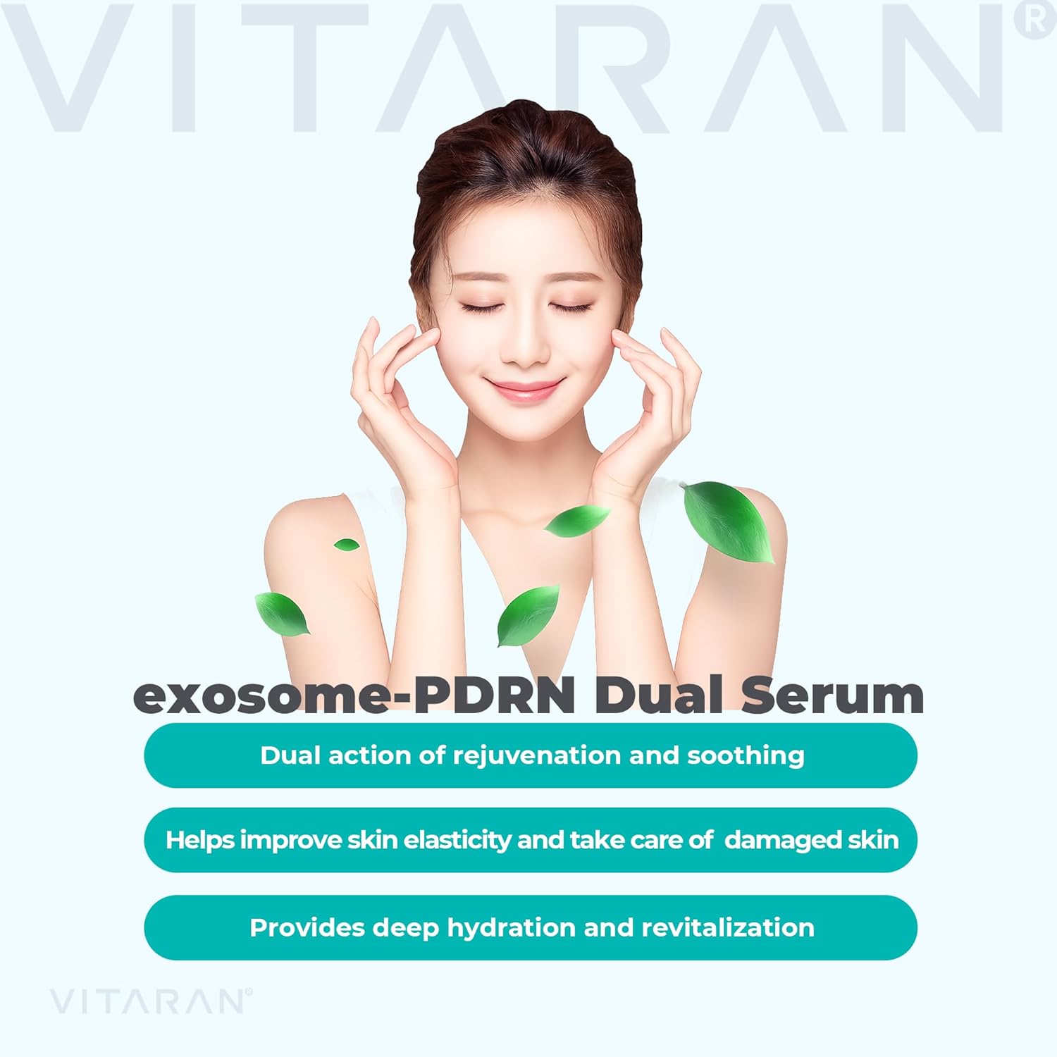exsome PDRN DUAL SERUM, The rejuvenation energy of the original salmon PDRN, Sufficient moisturization, skin glow energy, and improved skin texture.