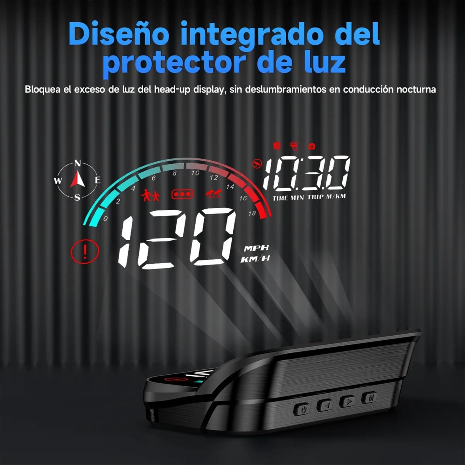 M22 Car Head Up Display Speed RPM MPH HUD GPS Speedometer For All Cars