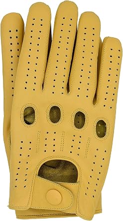 Riparo Womens Unlined Leather Driving and Riding Gloves