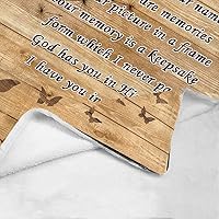 Vista 80 de Custom Memorial Blankets with Photo to Your Loved One's Memory, Memory Lane in Loving Memory Photo Blanket to Remind You of Your Beloved Ones 40x50