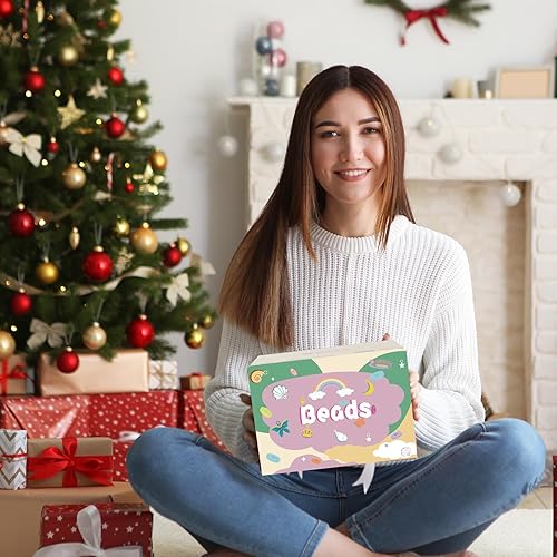 Miniatura 6 de QUEFE Kit de pulseras de 4680 piezas de cuentas de pony para hacer pulseras de amistad, juego de 120 colores de cuentas Kandi para hacer joyas, 3840