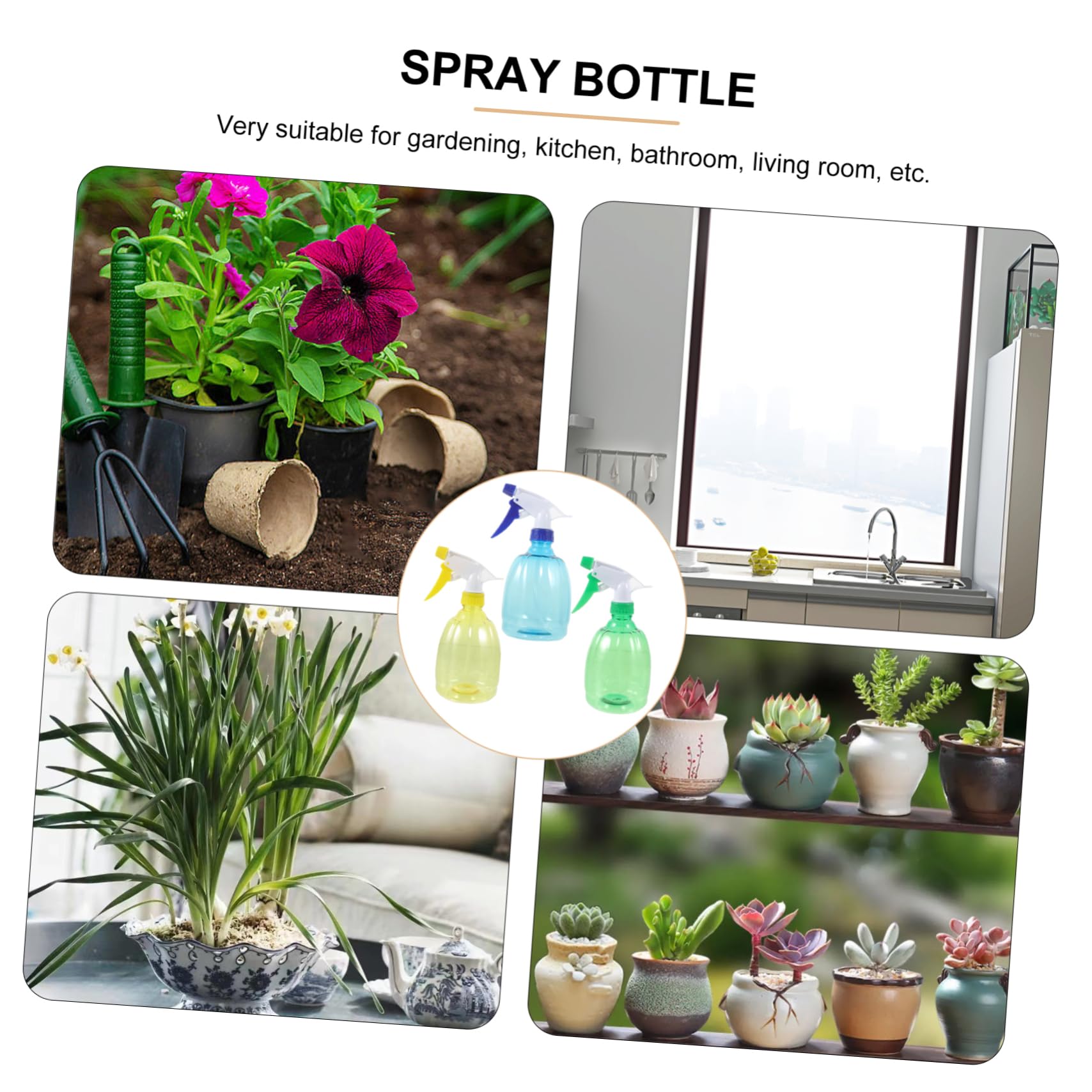 INOOMP 9pièces Petit Pulvérisateur à Main pour Arrosage De Plantes Bouteille Spray Ajustable pour Jardinage Et Intérieur