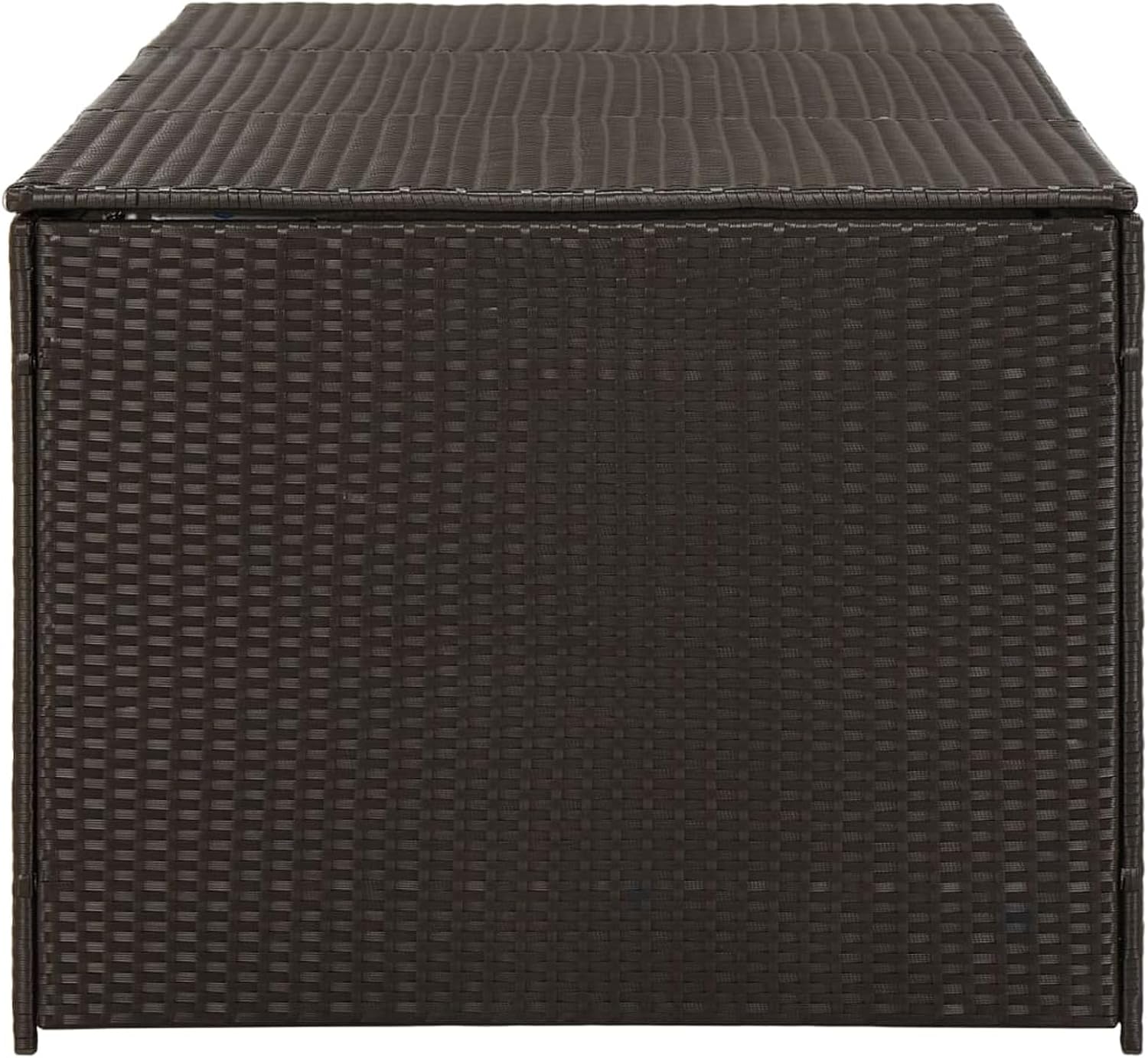 Brown PE Rattan Garden Storage Box 180 x 90 x 75 cm Outdoor Furniture Storage Cupboard Garden Outdoor Bench Arcon Garden Outdoor