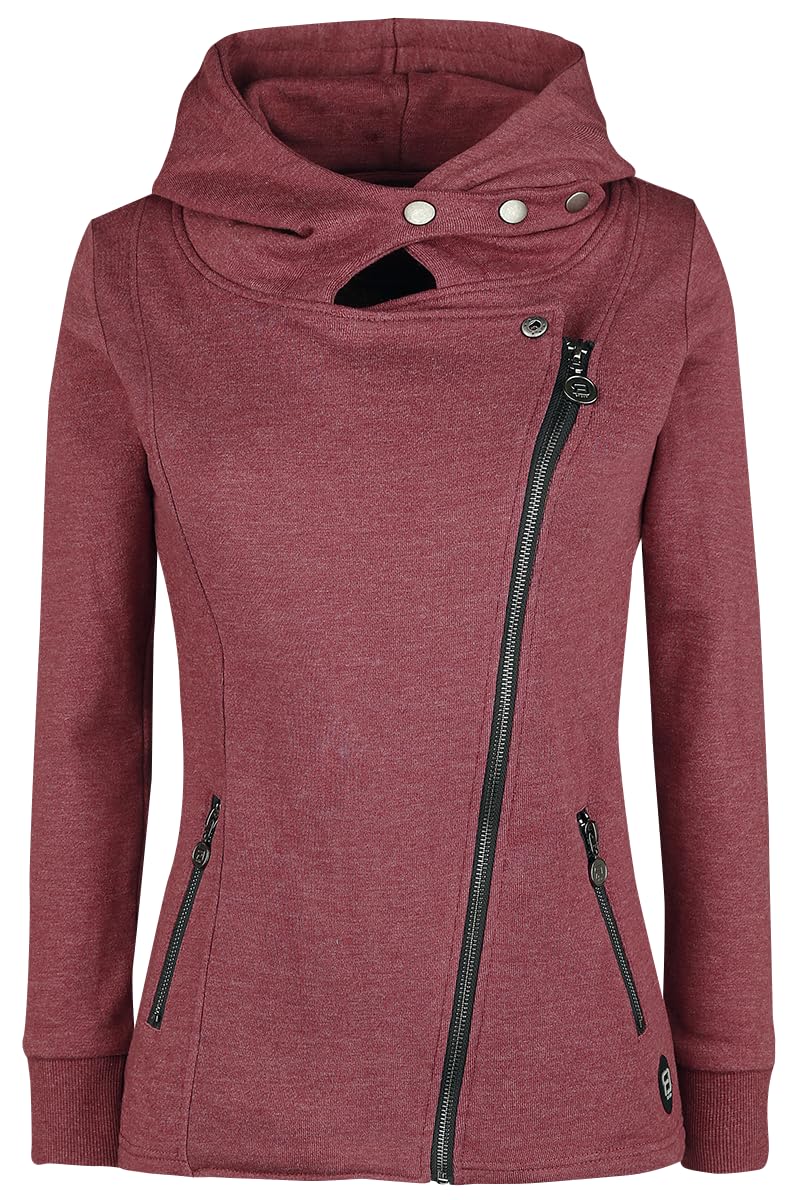 RED by EMP Donna Giacca Rossa con Cappuccio e Colletto