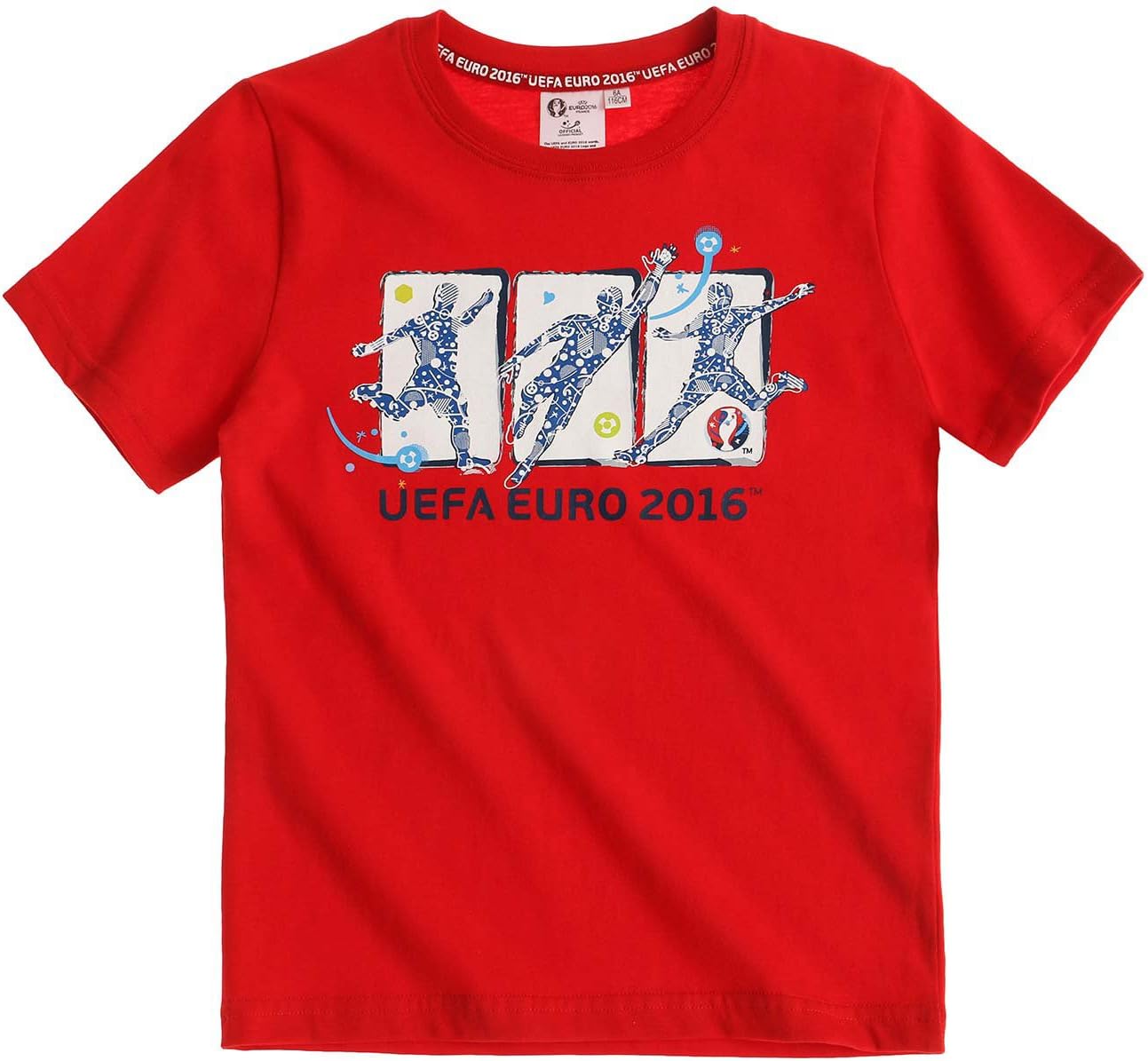 UEFA EURO 2016 Official Licensed Short Sleeve Top T-Shirt Jersey for Kids Boys