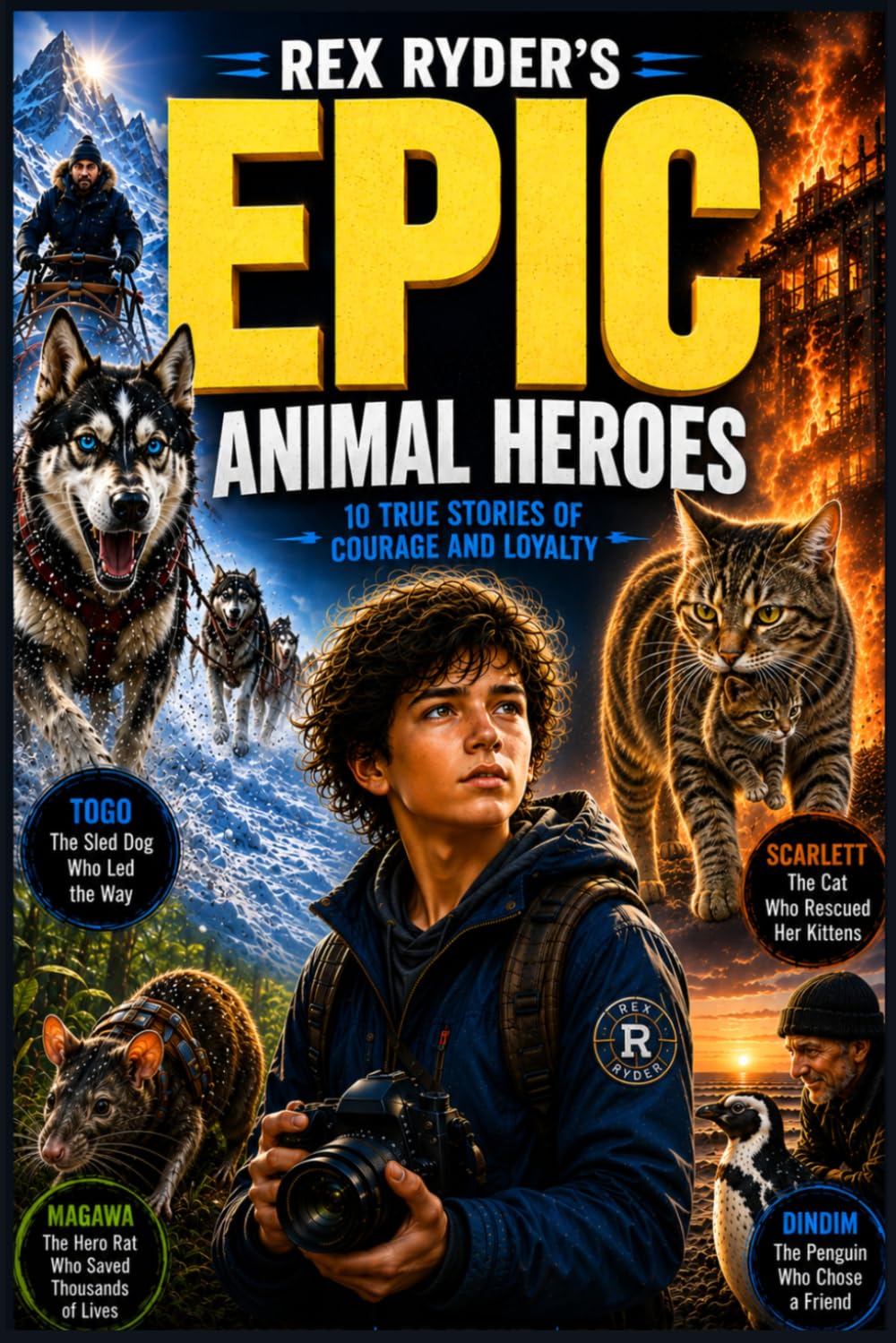 Rex Ryder's Epic Animal Heroes: 10 True Stories of Courage, Loyalty & Extraordinary Animals That Changed History (Rex Ryder’s Survival Files)