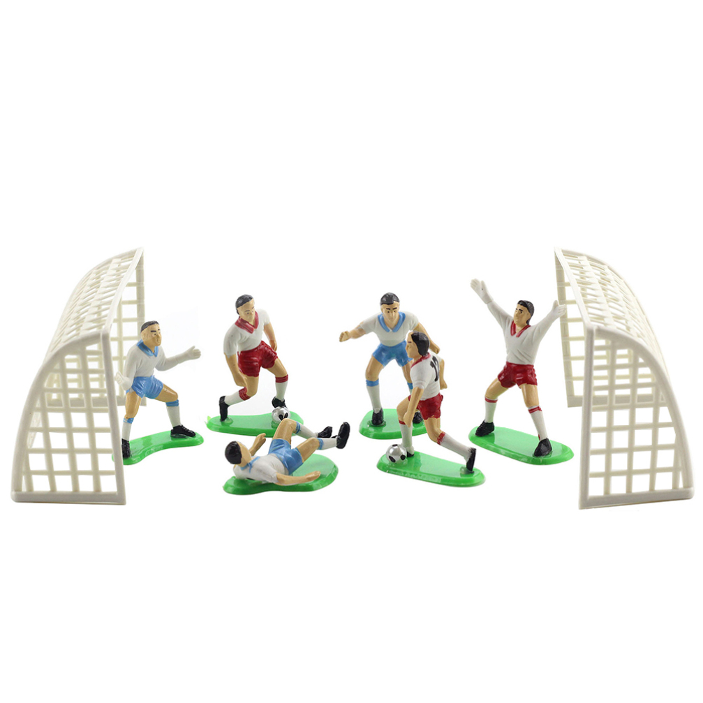 UPKOCH Miniature Soccer Figures – Set Of Small Football Player Cake Toppers For Birthday Parties - View #9