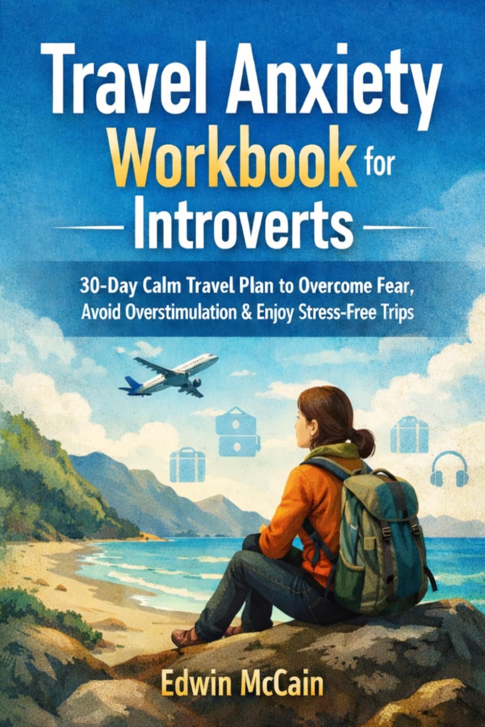 Travel Anxiety Workbook for Introverts: 30-Day Calm Travel Plan to Overcome Fear, Avoid Overstimulation & Travel Stress free