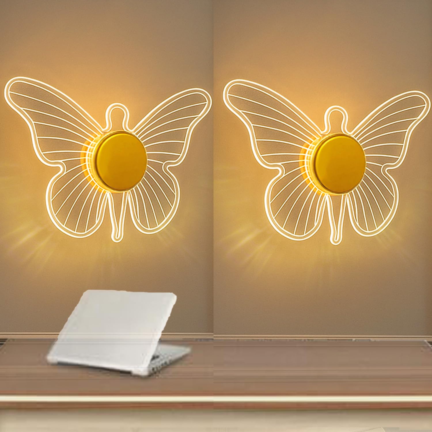 Luxury Diamond Wall Light - Antique Gold LED -32