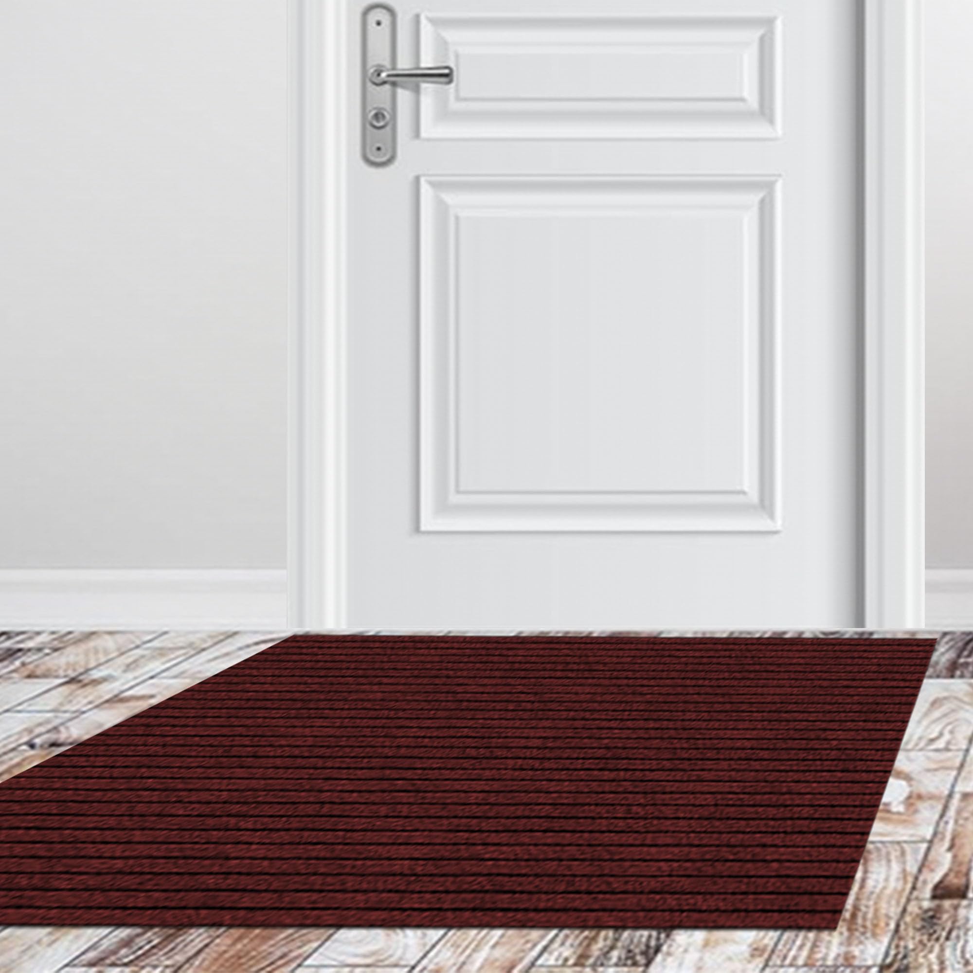 Paillasson Attrape Poussière Antidérapant Rouge avec Dos en TPE Durable 120 x 120 cm